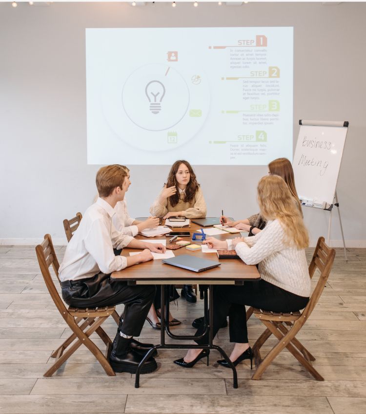 Release planning session around a table